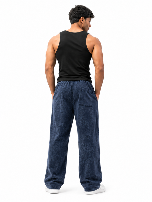 Acid wash Relaxed fit Trouser