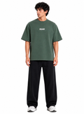 Bottle green oversized T shirt