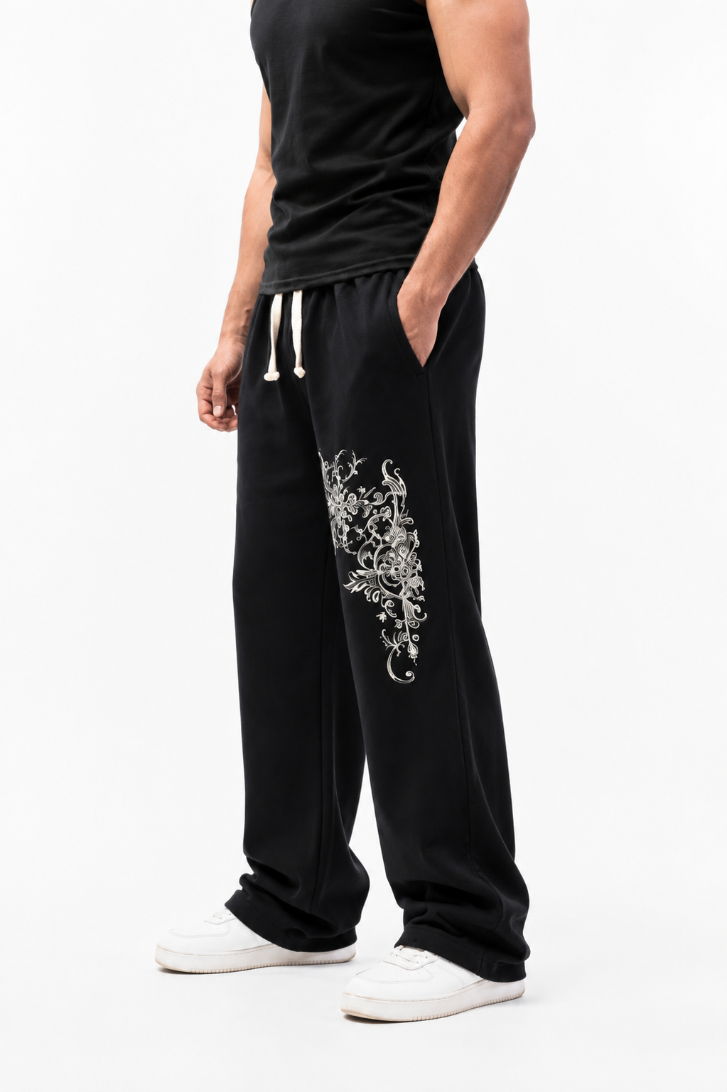 Oversized Embroidered Trouser| Fuzon Studio