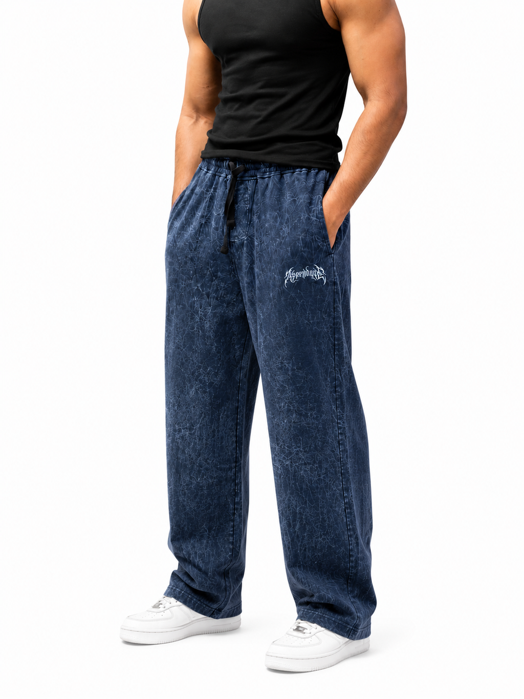 Acid wash Relaxed fit Trouser
